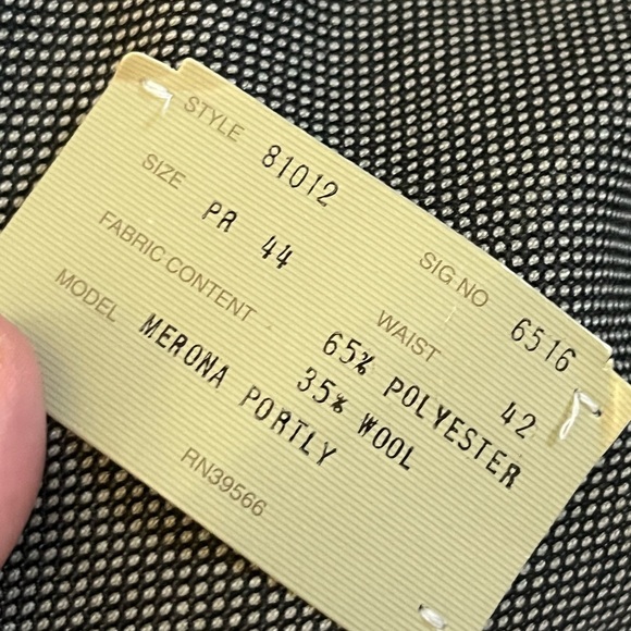 Men’s petrocelli 2 piece suit 44/42 - Picture 6 of 11